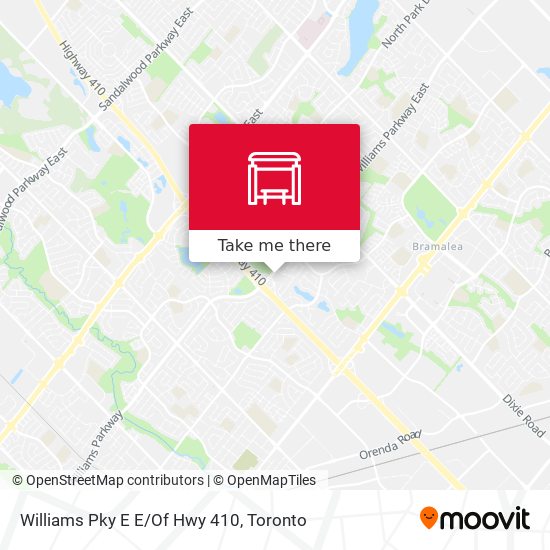 Williams Pky E E/Of Hwy 410 map