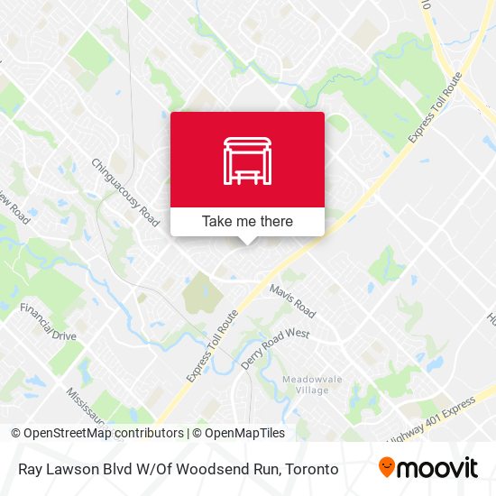Ray Lawson Blvd W / Of Woodsend Run map