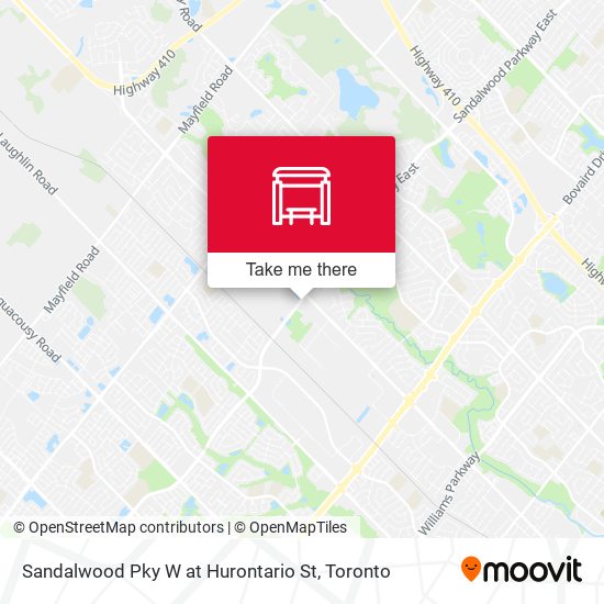 Sandalwood Pky W at Hurontario St map
