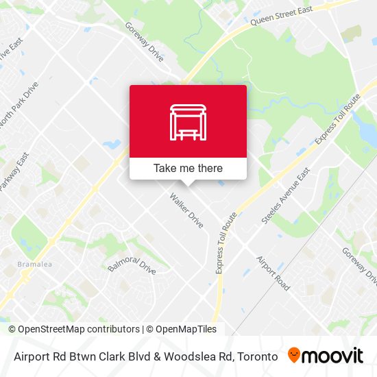 Airport Rd Btwn Clark Blvd & Woodslea Rd map