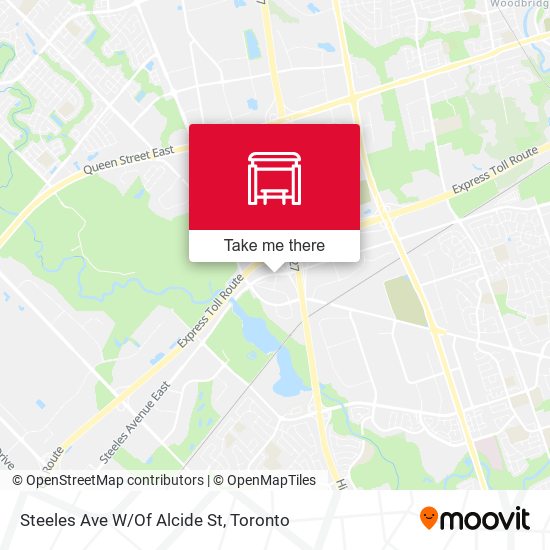 Steeles Ave W/Of Alcide St map