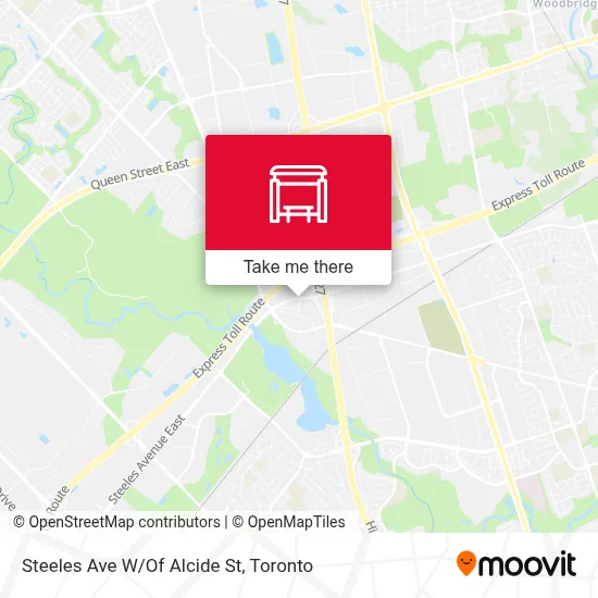 Steeles Ave W/Of Alcide St map