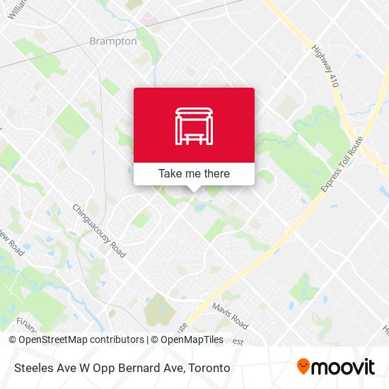 Steeles Ave W Opp Bernard Ave plan