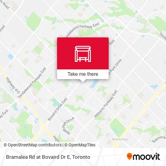 Bramalea Rd at Bovaird Dr E map