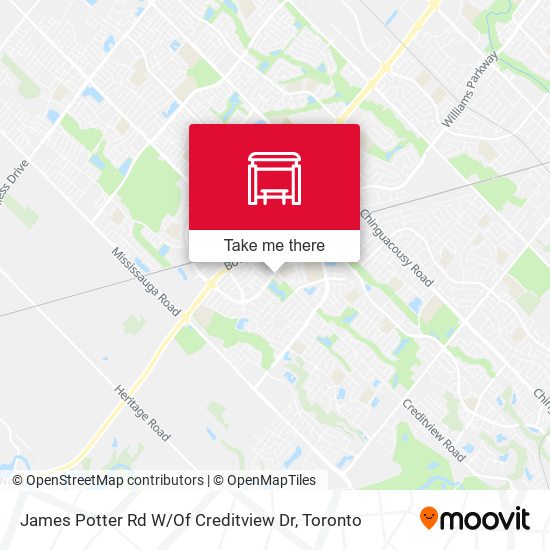 James Potter Rd W / Of Creditview Dr map