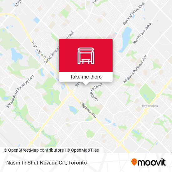 Nasmith St at Nevada Crt map