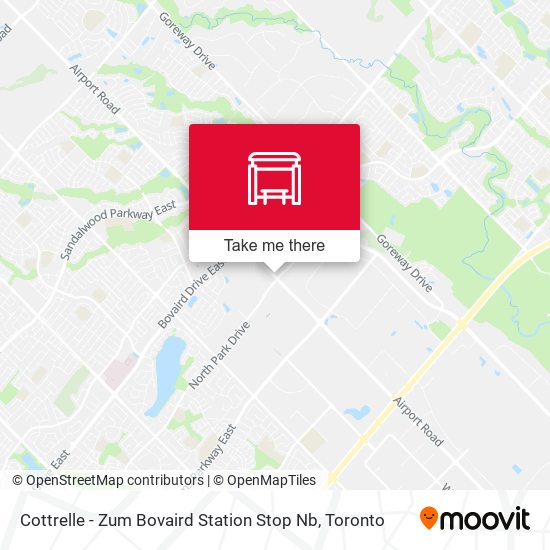 Cottrelle - Zum Bovaird Station Stop Nb map
