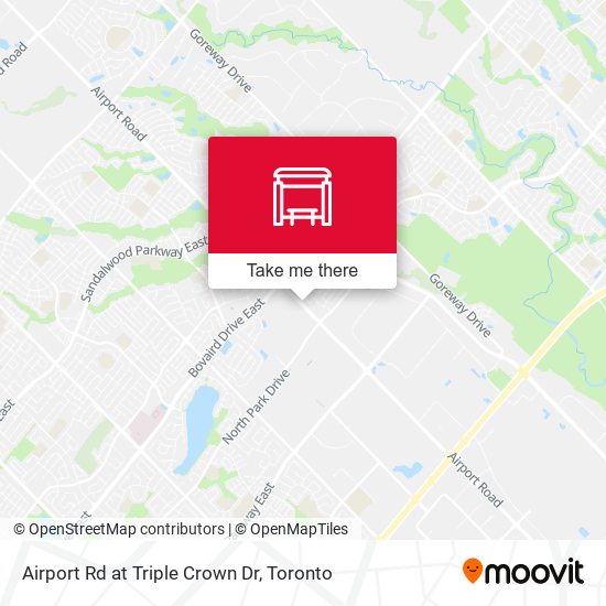 Airport Rd at Triple Crown Dr map