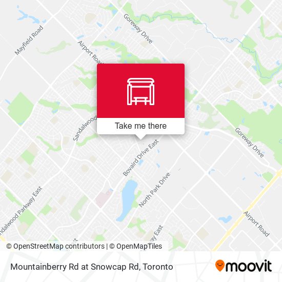 Mountainberry Rd at Snowcap Rd plan