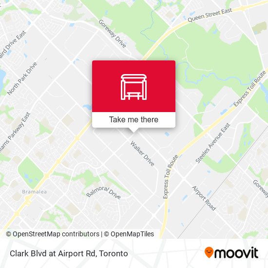 Clark Blvd at Airport Rd map