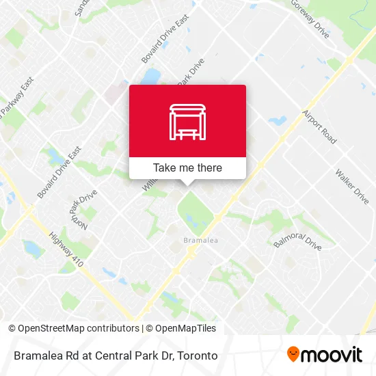 Bramalea Rd at Central Park Dr map