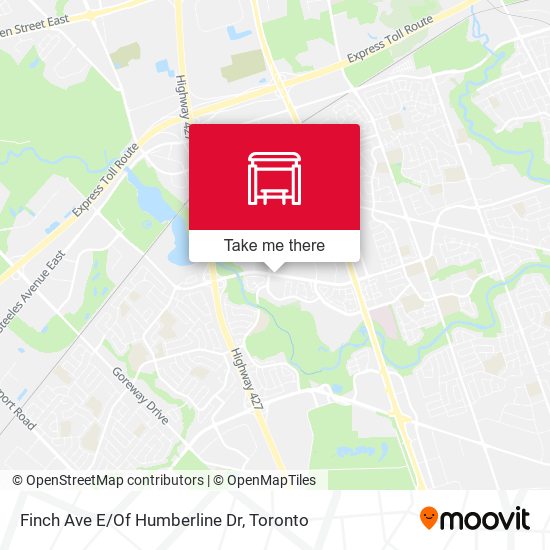 Finch Ave E/Of Humberline Dr map