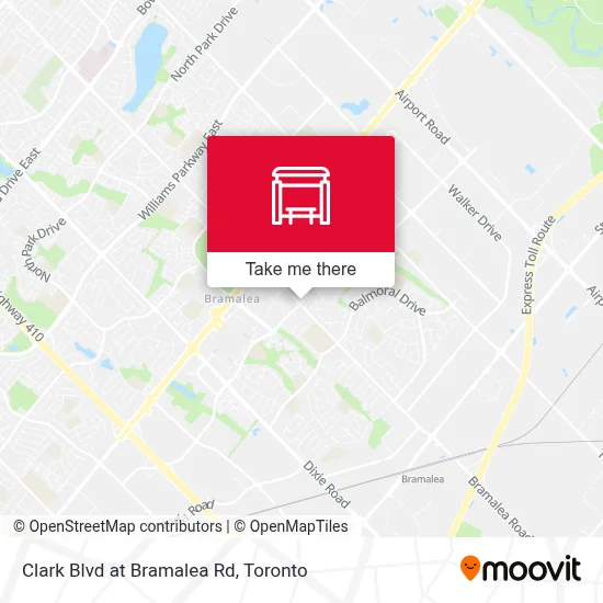 Clark Blvd at Bramalea Rd map