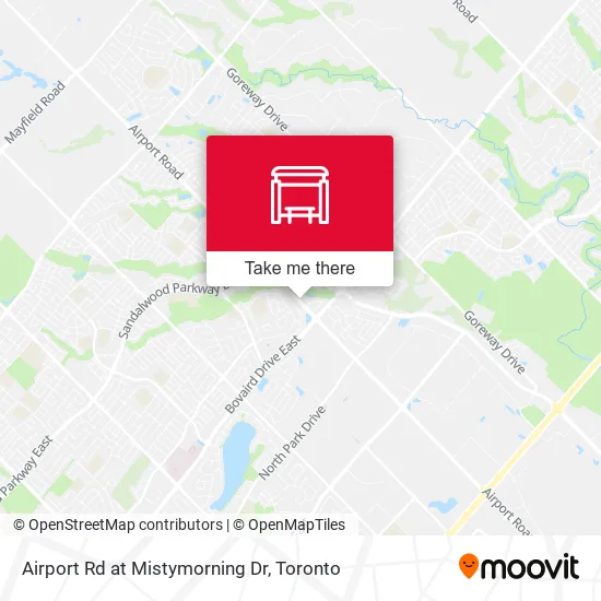 Airport Rd at Mistymorning Dr map