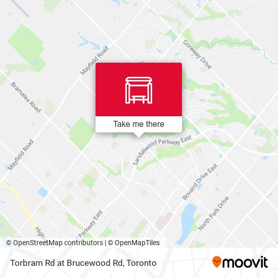 Torbram Rd at Brucewood Rd map