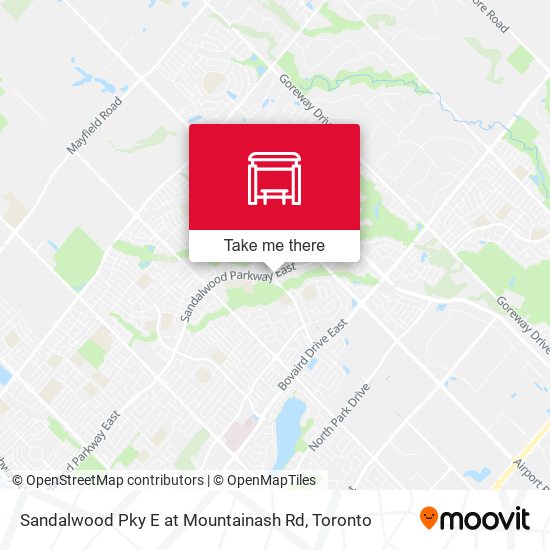Sandalwood Pky E at Mountainash Rd map