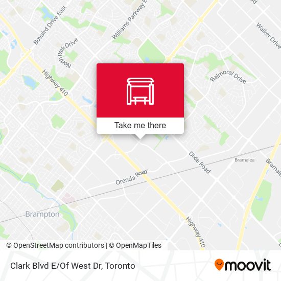 Clark Blvd E/Of West Dr map
