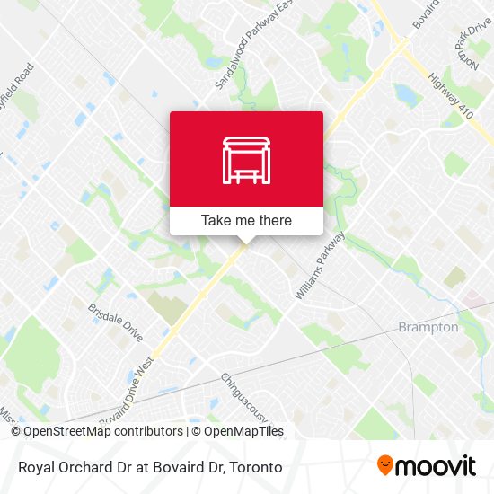 Royal Orchard Dr at Bovaird Dr map
