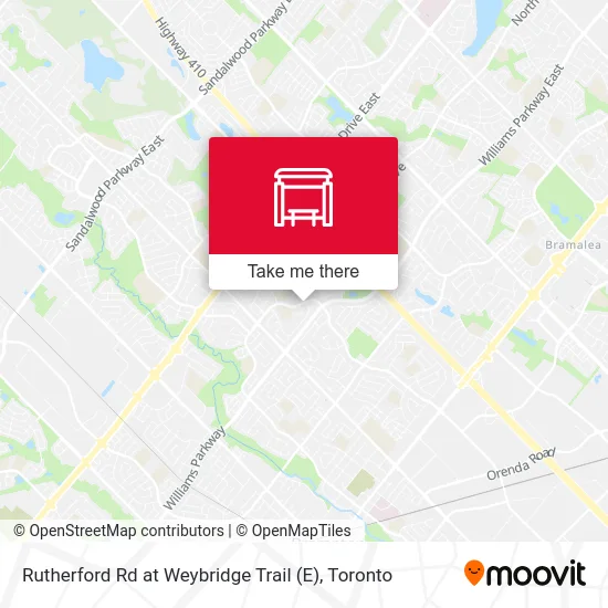 Rutherford Rd at Weybridge Trail (E) map