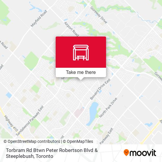 Torbram Rd Btwn Peter Robertson Blvd & Steeplebush map