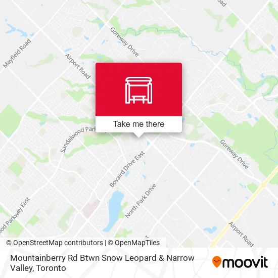 Mountainberry Rd Btwn Snow Leopard & Narrow Valley map