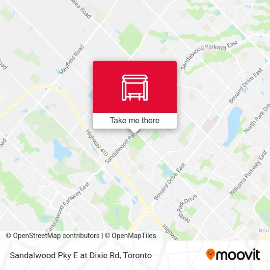Sandalwood Pky E at Dixie Rd map