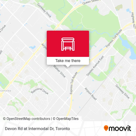Devon Rd at Intermodal Dr map