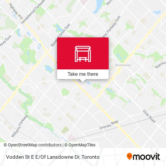 Vodden St E E/Of Lansdowne Dr map