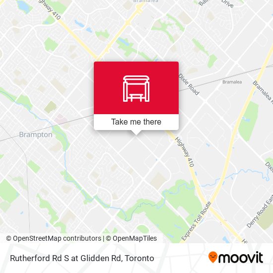 Rutherford Rd S at Glidden Rd map