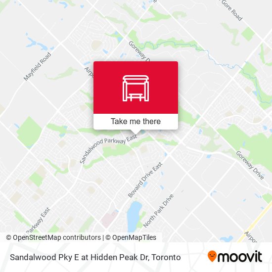 Sandalwood Pky E at Hidden Peak Dr map