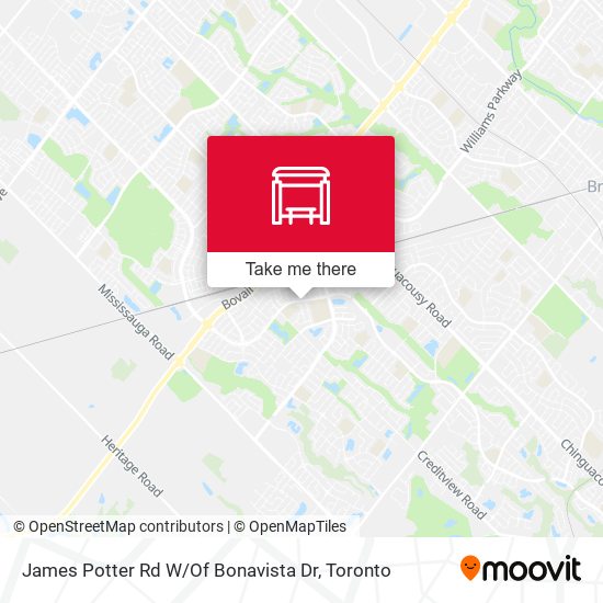 James Potter Rd W / Of Bonavista Dr map
