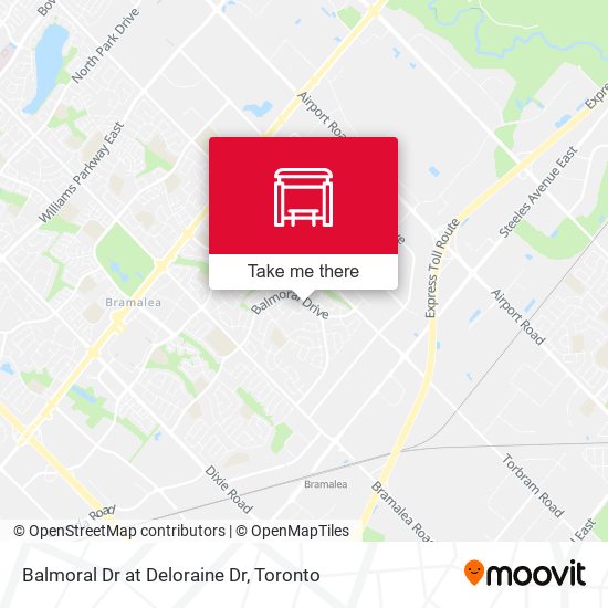 Balmoral Dr at Deloraine Dr map