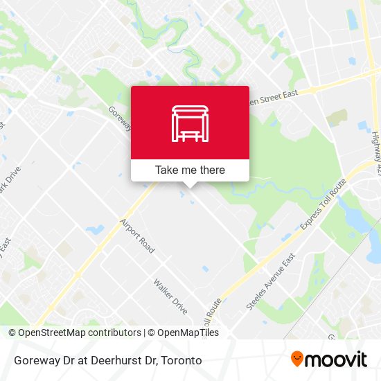 Goreway Dr at Deerhurst Dr map