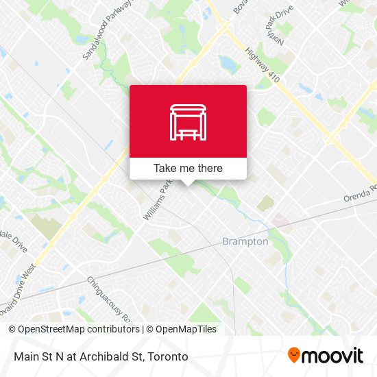 Main St N at Archibald St map