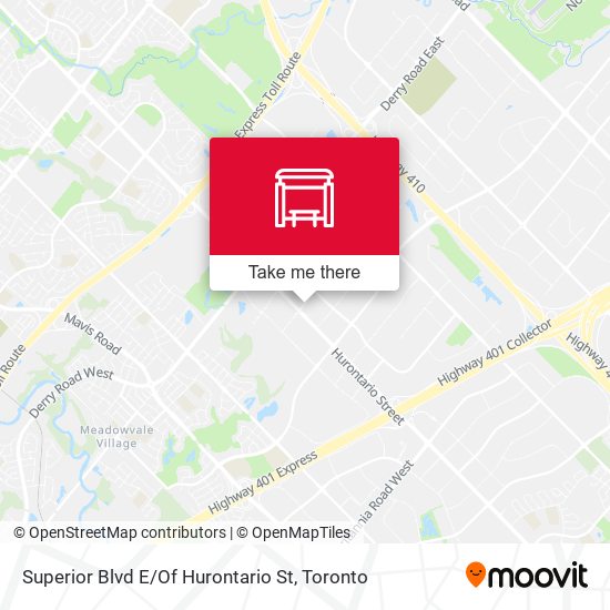 Superior Blvd E / Of Hurontario St map