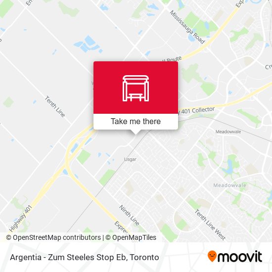 Argentia - Zum Steeles Stop Eb plan