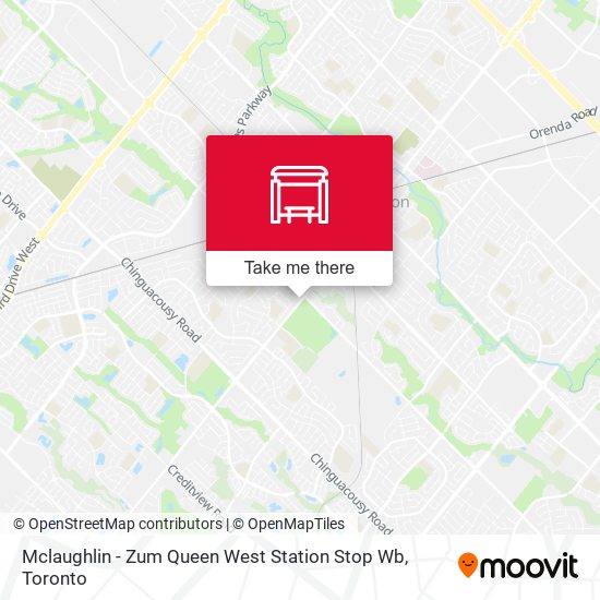 Mclaughlin - Zum Queen West Station Stop Wb map