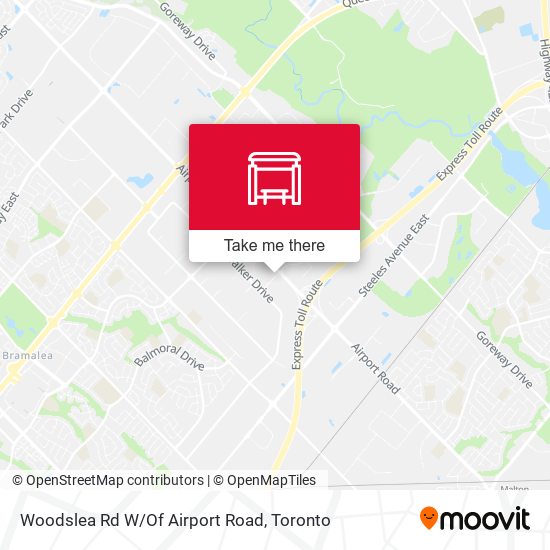 Woodslea Rd W/Of Airport Road map