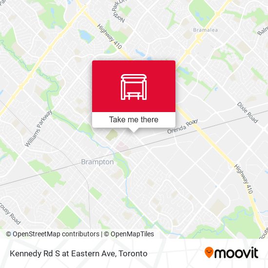 Kennedy Rd S at Eastern Ave map
