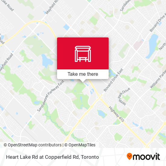 Heart Lake Rd at Copperfield Rd map