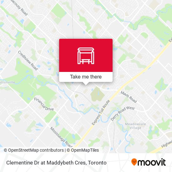 Clementine Dr at Maddybeth Cres map