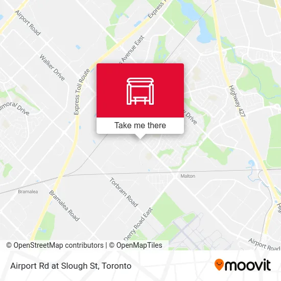 Airport Rd at Slough St map