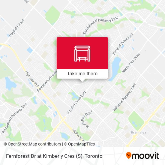 Fernforest Dr at Kimberly Cres (S) map