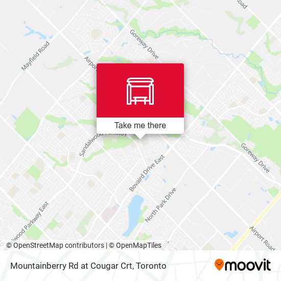 Mountainberry Rd at Cougar Crt map