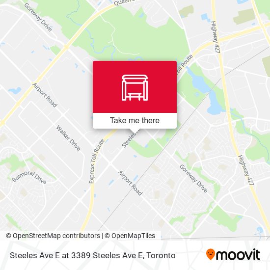 Steeles Ave E at 3389 Steeles Ave E map