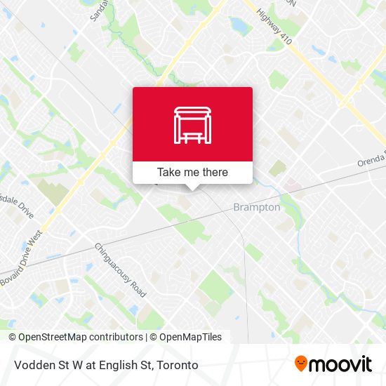 Vodden St W at English St map
