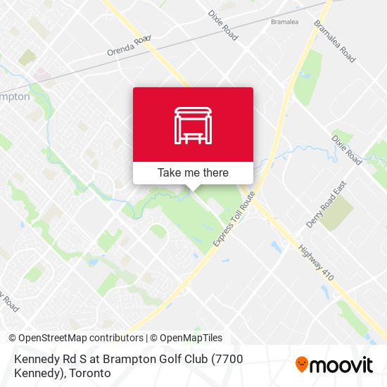 Kennedy Rd S at Brampton Golf Club (7700 Kennedy) map