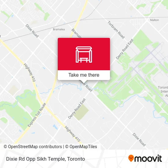 Dixie Rd Opp Sikh Temple map