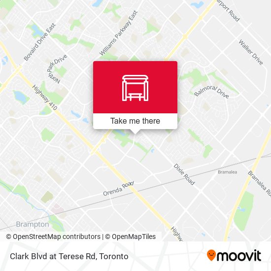 Clark Blvd at Terese Rd map