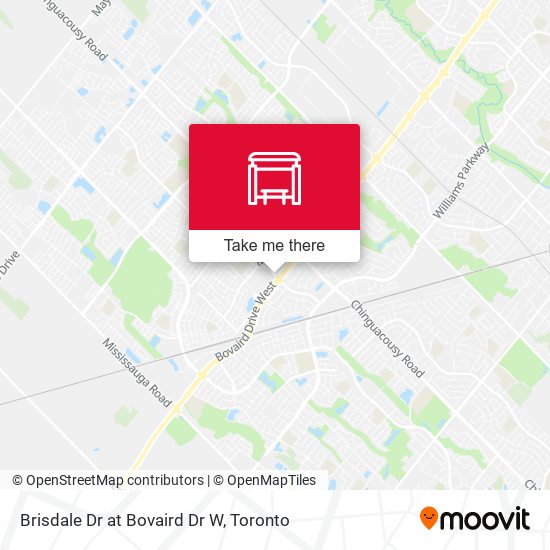Brisdale Dr at Bovaird Dr W map